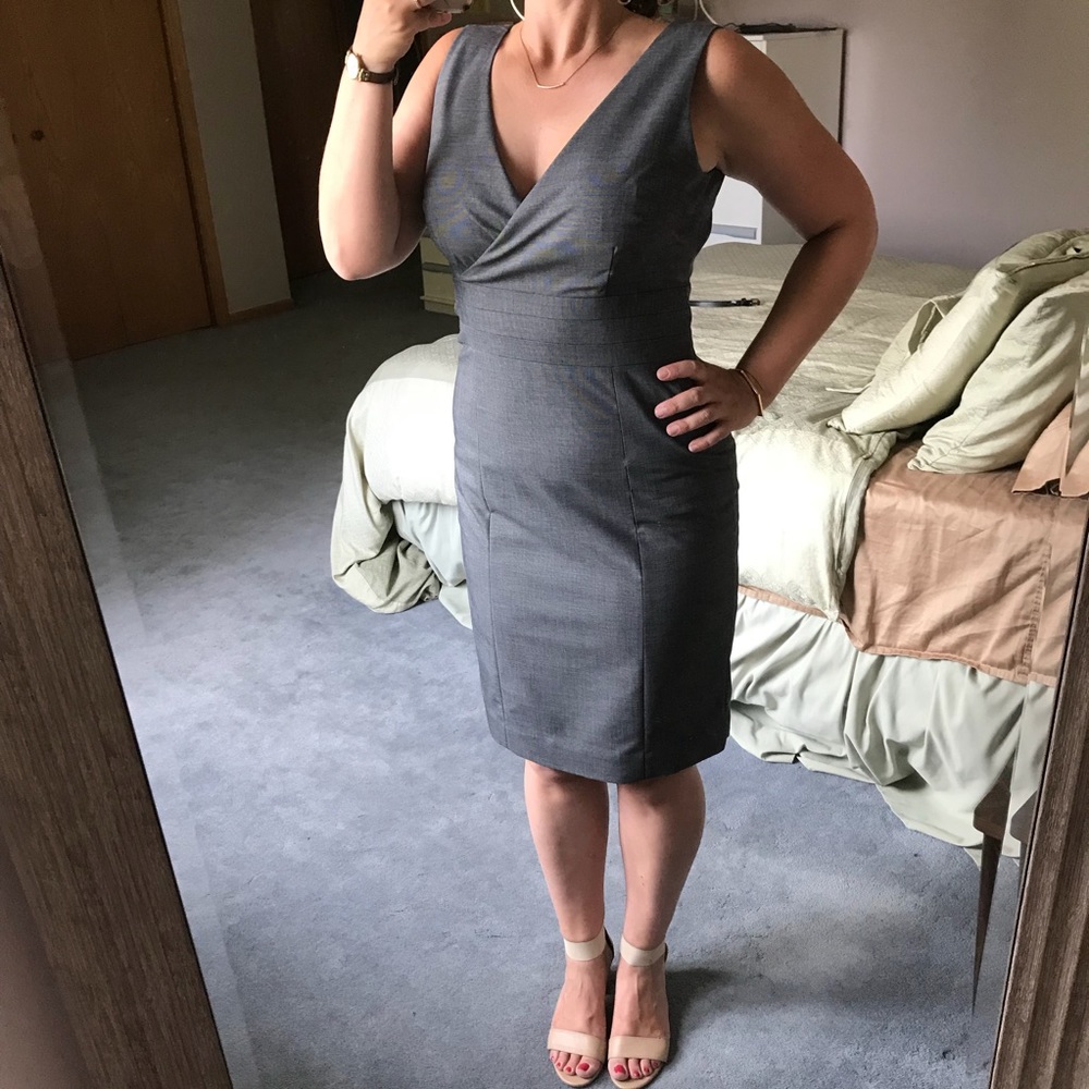 Gray Structured Dress